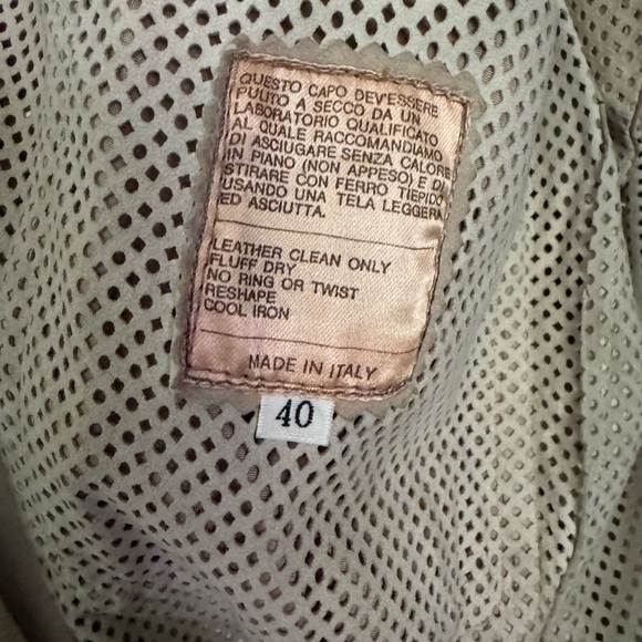 Battaglia Italian made handmade vintage designer leather jacket - Picture 9 of 11